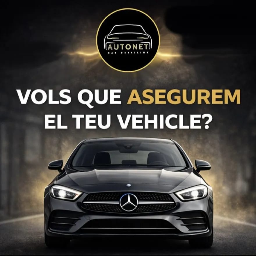 Cartell d'AUTONET: vols que assegurem el teu vehicle?